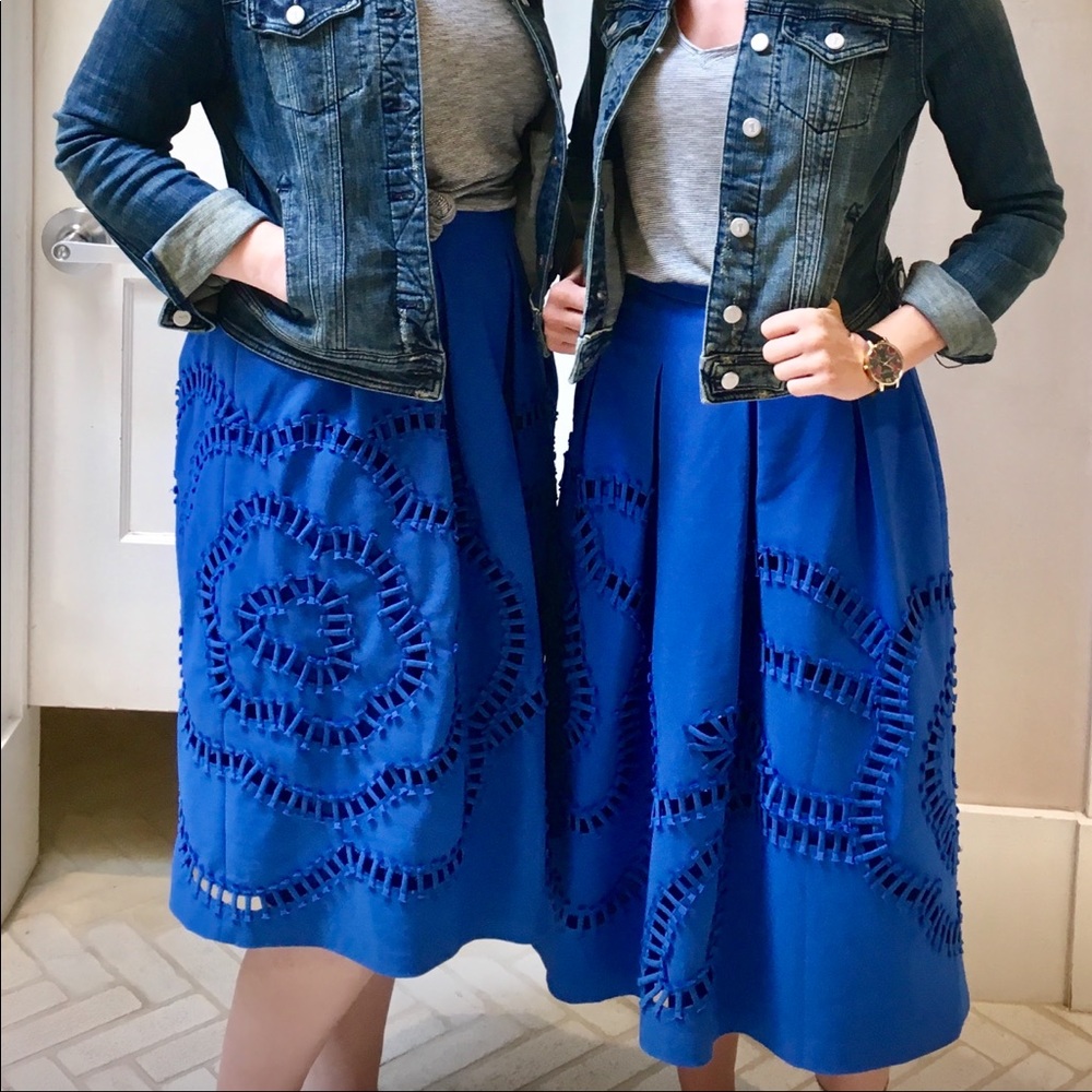 Anthropologie Bloomstitch Sachin Midi Skirt